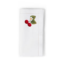 Load image into Gallery viewer, Seferî Embroidered Napkin - Berries - Set of 4
