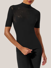 Load image into Gallery viewer, Rose Net Top Short Sleeves
