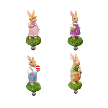 Load image into Gallery viewer, Seferî Storyteller Plate Charm - Bunny Family - Set of 4

