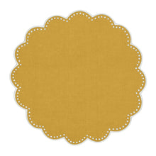 Load image into Gallery viewer, Seferî Pearl Round Placemat - Yellow
