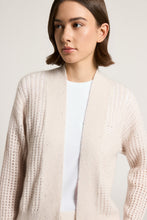 Load image into Gallery viewer, Wool and alpaca cardigan with bouclé yarn
