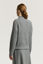 Load image into Gallery viewer, Alpaca, wool and mohair zip-up sweater
