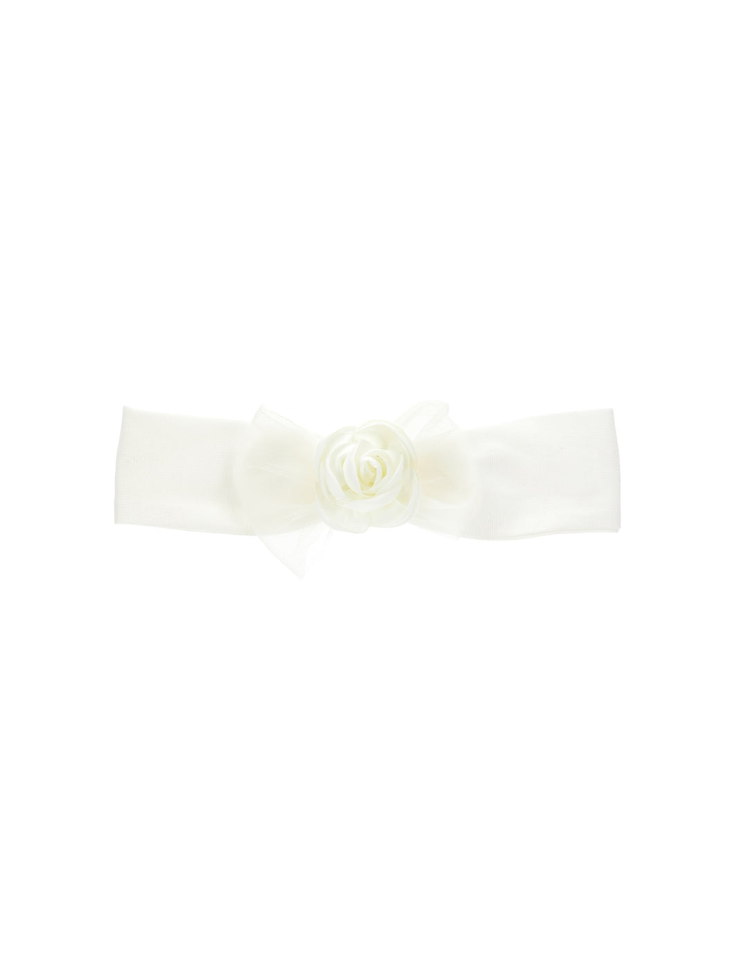 Band with embossed flower