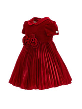 Load image into Gallery viewer, Velvet dress with roses
