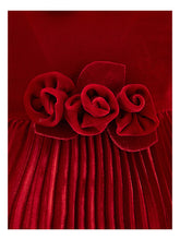 Load image into Gallery viewer, Velvet dress with roses
