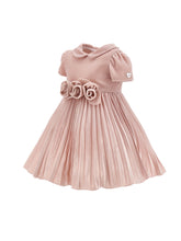 Load image into Gallery viewer, Velvet dress with roses
