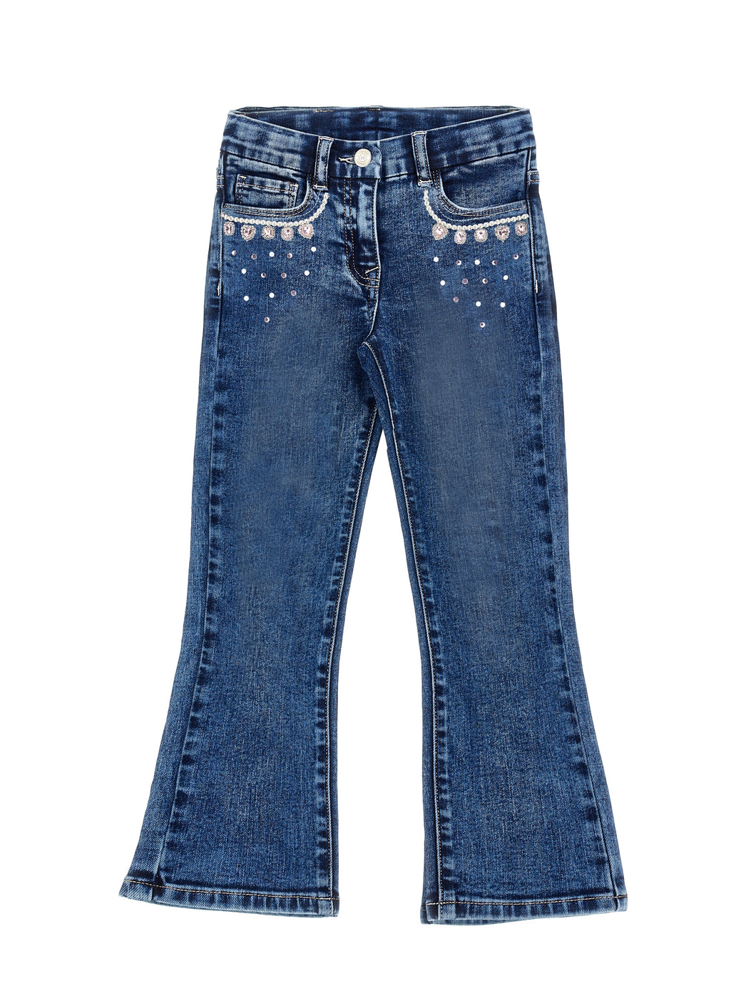 Jewel jeans with rhinestones