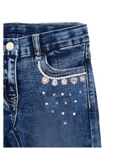 Load image into Gallery viewer, Jewel jeans with rhinestones

