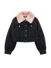 Load image into Gallery viewer, Rhinestone Denim Jacket
