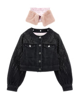 Load image into Gallery viewer, Rhinestone Denim Jacket
