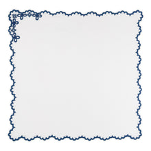 Load image into Gallery viewer, Seferî Linen Napkin with Blue Embroidery
