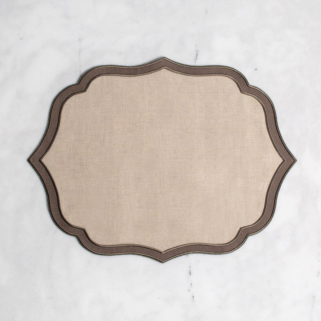 Taksim Placemat Beige- Brown