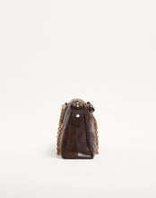 Load image into Gallery viewer, Panthea Medium Shoulder Bag In Suede And Nappa With Chevron Motif

