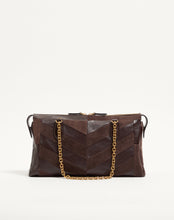 Load image into Gallery viewer, Panthea Medium Shoulder Bag In Suede And Nappa With Chevron Motif

