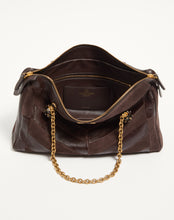 Load image into Gallery viewer, Panthea Medium Shoulder Bag In Suede And Nappa With Chevron Motif
