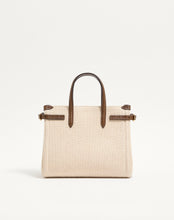 Load image into Gallery viewer, Antibes Small Embroidered Linen Shopping Bag
