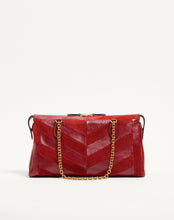 Load image into Gallery viewer, Panthea Medium Shoulder Bag In Suede And Nappa With Chevron Motif
