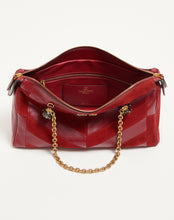 Load image into Gallery viewer, Panthea Medium Shoulder Bag In Suede And Nappa With Chevron Motif
