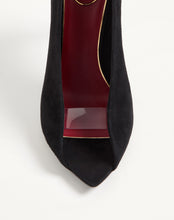 Load image into Gallery viewer, Open Toe Révélé Suede Pumps 105Mm
