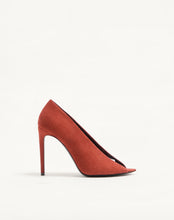 Load image into Gallery viewer, Open Toe Révélé Suede Pumps 105Mm
