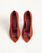 Load image into Gallery viewer, Open Toe Révélé Suede Pumps 105Mm
