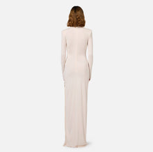 Load image into Gallery viewer, Jersey red carpet dress with side zip
