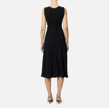 Load image into Gallery viewer, Midi dress in satin fabric with bands
