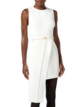 Load image into Gallery viewer, Dress in lightweight crêpe fabric with tuxedo details
