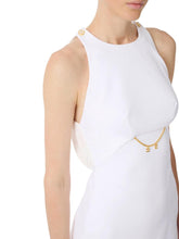 Load image into Gallery viewer, Dress in double layer crêpe and Georgette fabrics
