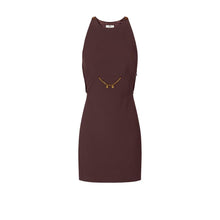 Load image into Gallery viewer, Dress in double layer crêpe and Georgette fabrics
