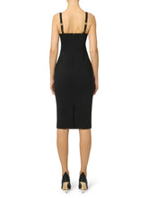 Load image into Gallery viewer, Dress in bi-elastic fabric with criss-cross details
