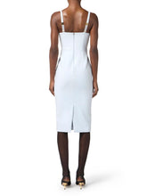 Load image into Gallery viewer, Dress in bi-elastic fabric with criss-cross details
