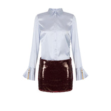 Load image into Gallery viewer, Dress made of satin and sequins
