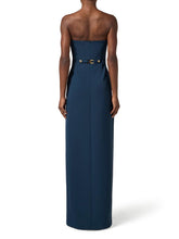 Load image into Gallery viewer, Red Carpet dress in lightweight crêpe fabric with buttons
