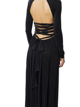 Load image into Gallery viewer, Red Carpet dress in cupro jersey fabric with drapes
