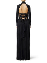Load image into Gallery viewer, Red Carpet dress in cupro jersey fabric with drapes
