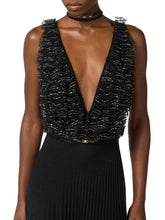 Load image into Gallery viewer, Red Carpet dress in tulle and jersey fabrics with crystals
