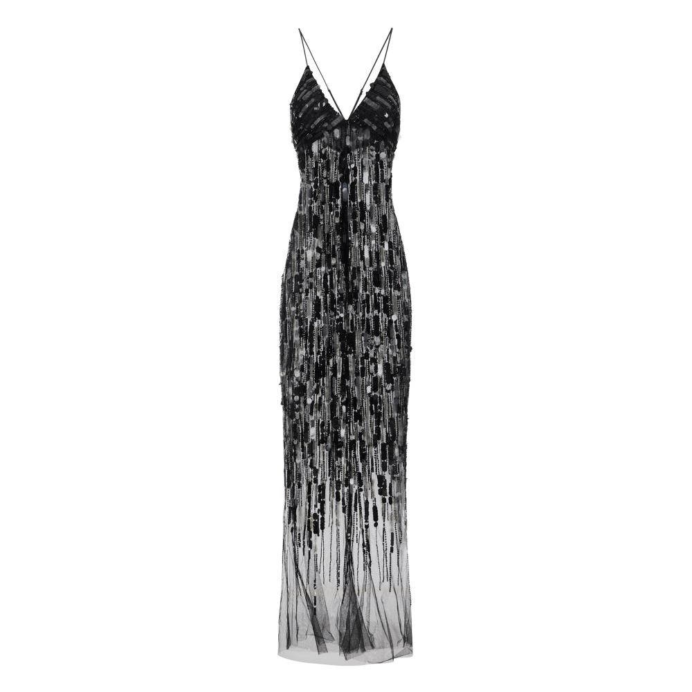 Red Carpet tulle dress with sequins