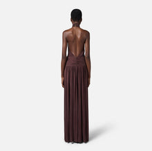 Load image into Gallery viewer, Red Carpet dress in jersey with jewelled bow
