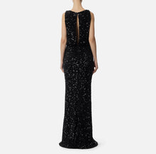 Load image into Gallery viewer, Red Carpet dress made of lurex jersey fabric with belt

