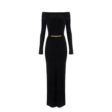 Load image into Gallery viewer, Red Carpet chenille dress with belt
