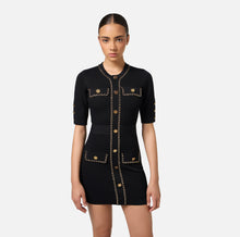 Load image into Gallery viewer, Viscose mini dress with chain
