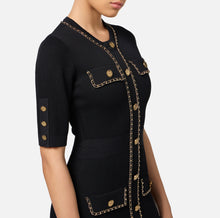 Load image into Gallery viewer, Viscose mini dress with chain
