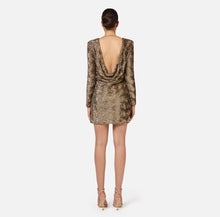 Load image into Gallery viewer, Sequin-embroidered tulle boxy mini-dress
