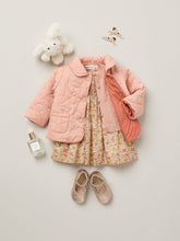 Load image into Gallery viewer, Maruska baby dress in Liberty fabric smocked and hand-embroidered in organic cotton
