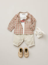 Load image into Gallery viewer, Gillo plaid baby shirt in organic cotton
