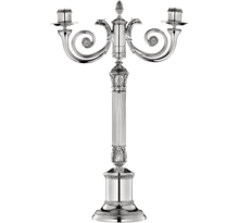 Load image into Gallery viewer, MALMAISON Silver-Plated Two Light Candlelabra
