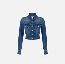 Load image into Gallery viewer, Cropped denim jacket
