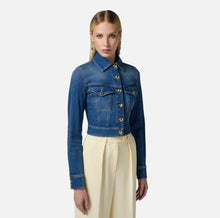 Load image into Gallery viewer, Cropped denim jacket
