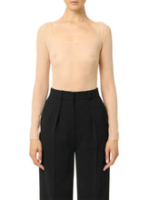 Load image into Gallery viewer, Bodysuit in jacquard tulle fabric with snake pattern
